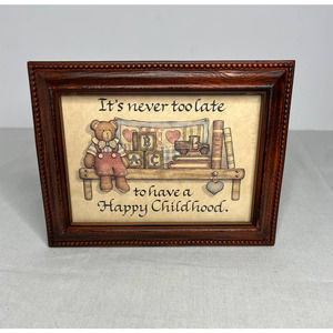 Stand Up Print Framed Saying Babbling Brook British Registered Design Home Decor